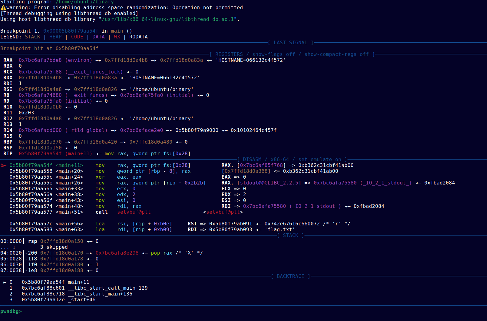 GDB-pwndbg